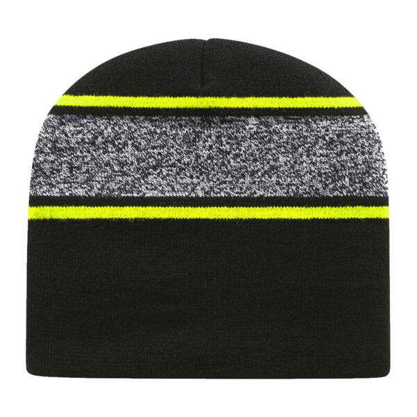 USA-Made Variegated Striped Beanie Thumbnail