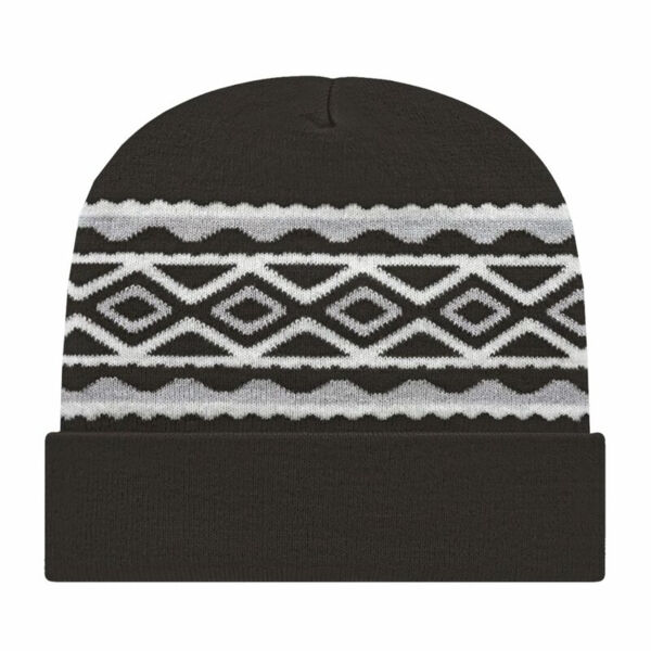 USA- Made Diamond Cuffed Beanie Thumbnail
