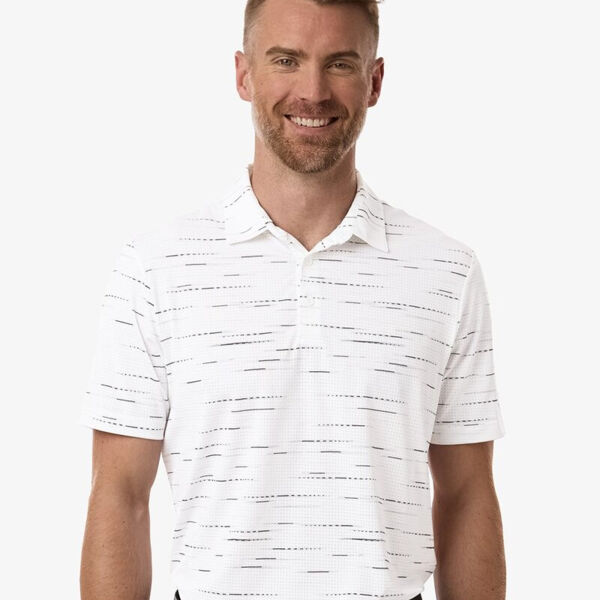 Men's Ultimate365 Mesh Glimmer Print Polo Thumbnail
