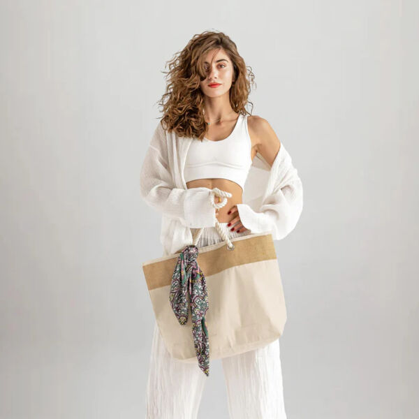 Fancy Canvas Rope Tote Thumbnail