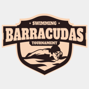 Barracudas Swimming Tournament logo template Thumbnail