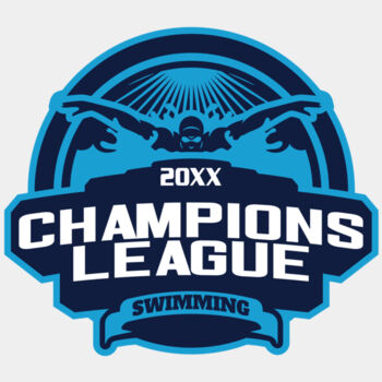 Champions League Swimming logo template Thumbnail