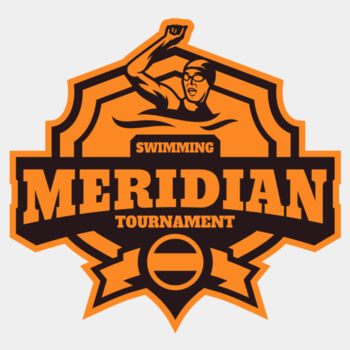 Meridian Tournament Swimming logo template Thumbnail