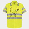 Men's High Visibility Safety Short Sleeve Work Shirt Thumbnail