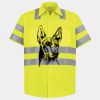 Men's High Visibility Safety Short Sleeve Work Shirt Thumbnail