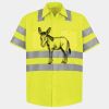 Men's High Visibility Safety Short Sleeve Work Shirt Thumbnail