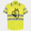 Men's High Visibility Safety Short Sleeve Work Shirt Thumbnail