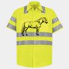 Men's High Visibility Safety Short Sleeve Work Shirt Thumbnail