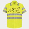 Men's High Visibility Safety Short Sleeve Work Shirt Thumbnail
