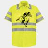 Men's High Visibility Safety Short Sleeve Work Shirt Thumbnail
