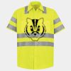 Men's High Visibility Safety Short Sleeve Work Shirt Thumbnail