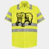 Men's High Visibility Safety Short Sleeve Work Shirt Thumbnail