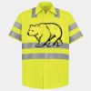Men's High Visibility Safety Short Sleeve Work Shirt Thumbnail