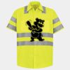 Men's High Visibility Safety Short Sleeve Work Shirt Thumbnail