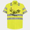 Men's High Visibility Safety Short Sleeve Work Shirt Thumbnail