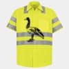 Men's High Visibility Safety Short Sleeve Work Shirt Thumbnail