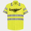 Men's High Visibility Safety Short Sleeve Work Shirt Thumbnail