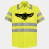 Men's High Visibility Safety Short Sleeve Work Shirt Thumbnail
