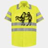 Men's High Visibility Safety Short Sleeve Work Shirt Thumbnail