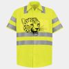 Men's High Visibility Safety Short Sleeve Work Shirt Thumbnail