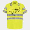 Men's High Visibility Safety Short Sleeve Work Shirt Thumbnail