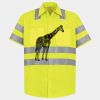Men's High Visibility Safety Short Sleeve Work Shirt Thumbnail