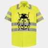 Men's High Visibility Safety Short Sleeve Work Shirt Thumbnail