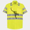 Men's High Visibility Safety Short Sleeve Work Shirt Thumbnail