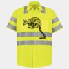 Men's High Visibility Safety Short Sleeve Work Shirt Thumbnail