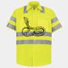 Men's High Visibility Safety Short Sleeve Work Shirt Thumbnail