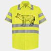 Men's High Visibility Safety Short Sleeve Work Shirt Thumbnail