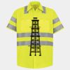 Men's High Visibility Safety Short Sleeve Work Shirt Thumbnail