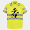 Men's High Visibility Safety Short Sleeve Work Shirt Thumbnail