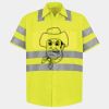 Men's High Visibility Safety Short Sleeve Work Shirt Thumbnail