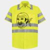 Men's High Visibility Safety Short Sleeve Work Shirt Thumbnail