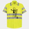 Men's High Visibility Safety Short Sleeve Work Shirt Thumbnail