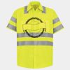 Men's High Visibility Safety Short Sleeve Work Shirt Thumbnail