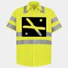 Men's High Visibility Safety Short Sleeve Work Shirt Thumbnail
