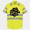 Men's High Visibility Safety Short Sleeve Work Shirt Thumbnail