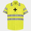 Men's High Visibility Safety Short Sleeve Work Shirt Thumbnail