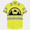 Men's High Visibility Safety Short Sleeve Work Shirt Thumbnail