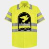 Men's High Visibility Safety Short Sleeve Work Shirt Thumbnail
