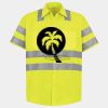 Men's High Visibility Safety Short Sleeve Work Shirt Thumbnail