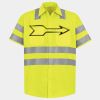 Men's High Visibility Safety Short Sleeve Work Shirt Thumbnail