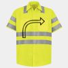 Men's High Visibility Safety Short Sleeve Work Shirt Thumbnail