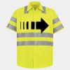 Men's High Visibility Safety Short Sleeve Work Shirt Thumbnail