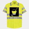 Men's High Visibility Safety Short Sleeve Work Shirt Thumbnail