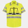 Men's High Visibility Safety Short Sleeve Work Shirt Thumbnail