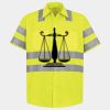 Men's High Visibility Safety Short Sleeve Work Shirt Thumbnail