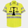 Men's High Visibility Safety Short Sleeve Work Shirt Thumbnail